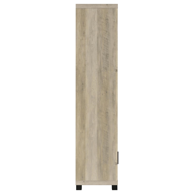 Pemberly Row 3-shelf Transitional Wood Media Tower in Antique Pine