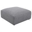 Pemberly Row Fabric Upholstered 6-piece Tight Seat Modular Sectional Gray