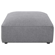 Pemberly Row Fabric Upholstered 6-piece Tight Seat Modular Sectional Gray