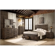 Pemberley Row Wood Rustic Golden Brown California King Storage Bed Assembled