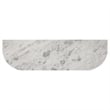 Pemberley Row Mango Wood White and Natural Sideboard Oval Brass Inlay 63