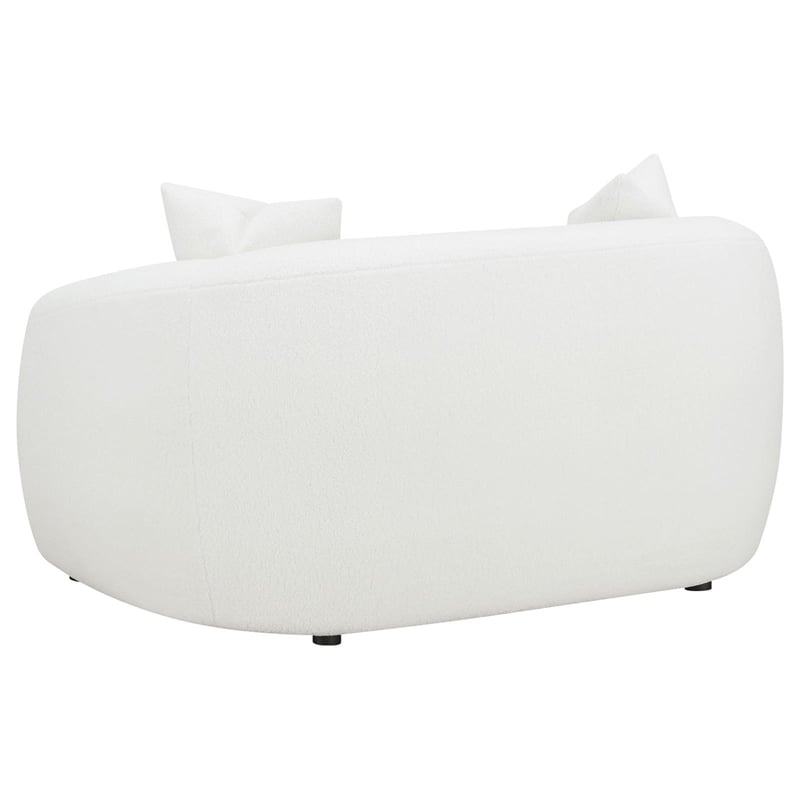 Pemberly Row 2-piece Fabric Upholstered Tight Back Living Room Set in White