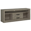 Pemberley Row Wood Gray TV Stand Rectangular with Storage 65