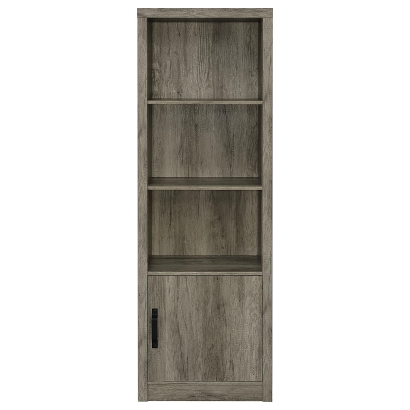 Pemberley Row Wood Gray TV Stand Rectangular with Storage 65