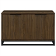 Pemberly Row 4-door Transitional Engineered Wood Accent Cabinet in Dark Pine