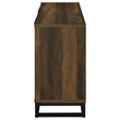 Pemberly Row 4-door Transitional Engineered Wood Accent Cabinet in Dark Pine