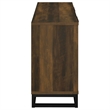 Pemberly Row 4-door Transitional Engineered Wood Accent Cabinet in Dark Pine