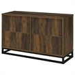 Pemberly Row 4-door Transitional Engineered Wood Accent Cabinet in Dark Pine