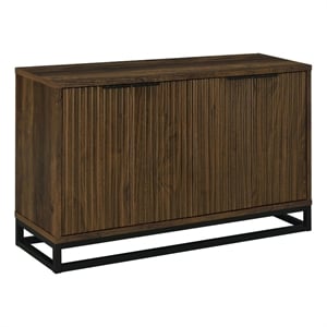 Pemberly Row 4-door Transitional Engineered Wood Accent Cabinet in Dark Pine
