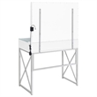Pemberly Row 2-piece Wood Vanity Set with Hollywood Lighting White and Chrome