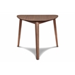 Pemberly Row Modern Corner Table and 2 Wood Back Chairs in Brown