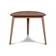 Pemberly Row Modern Corner Table and 2 Wood Back Chairs in Brown
