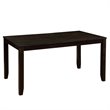 Pemberly Row Contemporary 7 Piece Wood Dining Set in Brown Finish