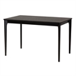 Pemberly Row Cream Fabric and Black Finished Wood 5-Piece Dining Set