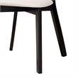 Pemberly Row Cream Fabric and Black Finished Wood 5-Piece Dining Set
