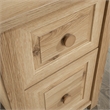 Pemberly Row Contemporary 1-Drawer Engineered Wood L-Desk in Timber Oak