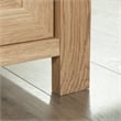 Pemberly Row Contemporary 1-Drawer Engineered Wood L-Desk in Timber Oak