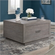 Pemberly Row Engineered Wood Coffee Table in Ashen Oak Finish