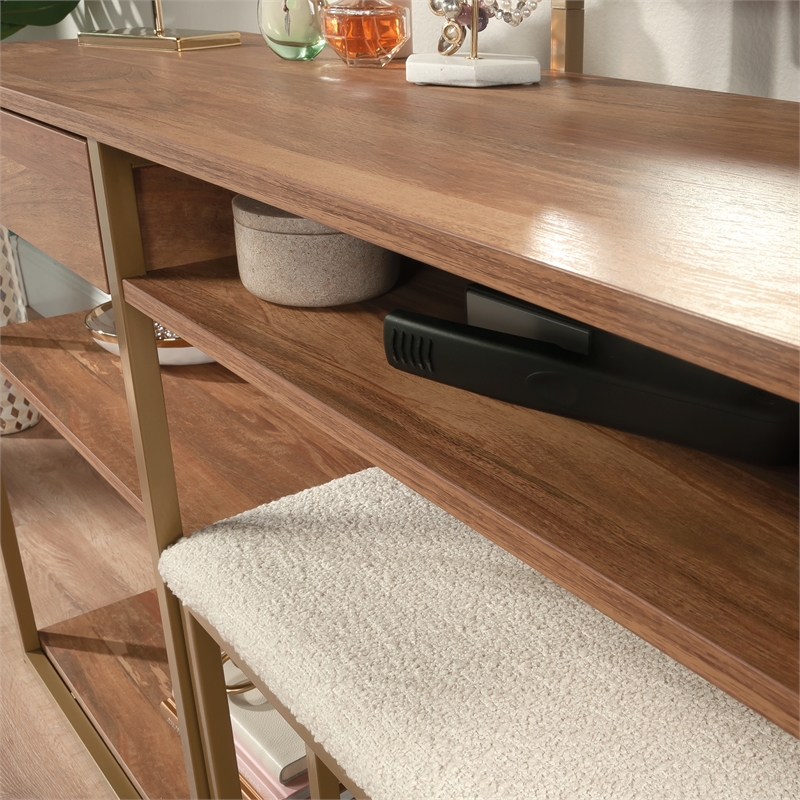 Pemberly Row Engineered Wood Vanity in Sindoori Mango / Natural Finish
