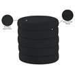 Pemberly Row Modern / Contemporary Black Boucle Fabric Ottoman/Stool