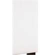 Pemberly Row Faux Leather Upholstered Twin Headboard in White