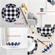 Pemberley Row Porcelain Multi-Color Dinner Set Rectangular Chip Resistant 15