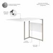 Pemberly Row 42W x 24D Desk Return/Bridge in White - Engineered Wood