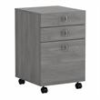 Pemberley Row Engineered Wood Gray Mobile File Cabinet 3 Drawer 15.47
