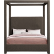 Pemberly Row Modern / Contemporary Brown Boucle Fabric Queen Bed