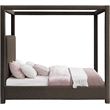 Pemberly Row Modern / Contemporary Brown Boucle Fabric Queen Bed