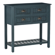 Pemberley Row Wood Dark Teal Console Rectangular Vintage Charm 31.75