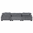Pemberly Row Modern / Contemporary CorduUpholstered Sofa in Gray