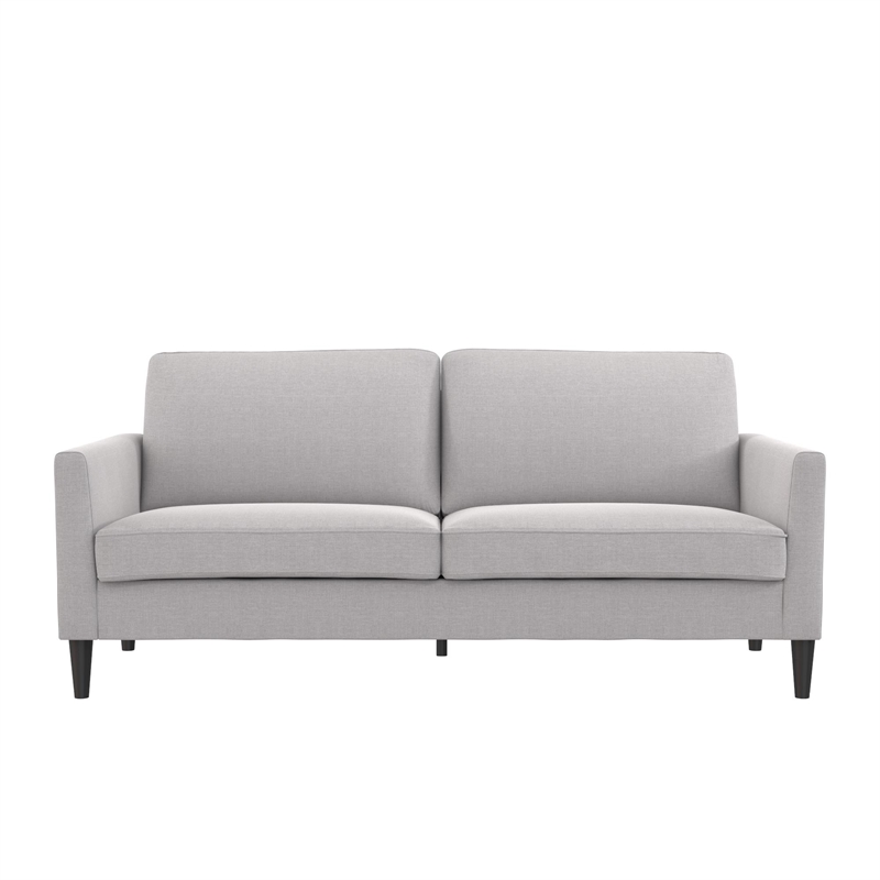 Pemberley Row Linen Light Gray Sofa Rectangular 74