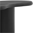 Pemberly Row Contemporary Metal Coffee Table in Matte Black Finish