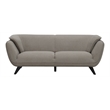 Pemberly Row Upholstered Fabric Sofa with Wood Frame in Brown