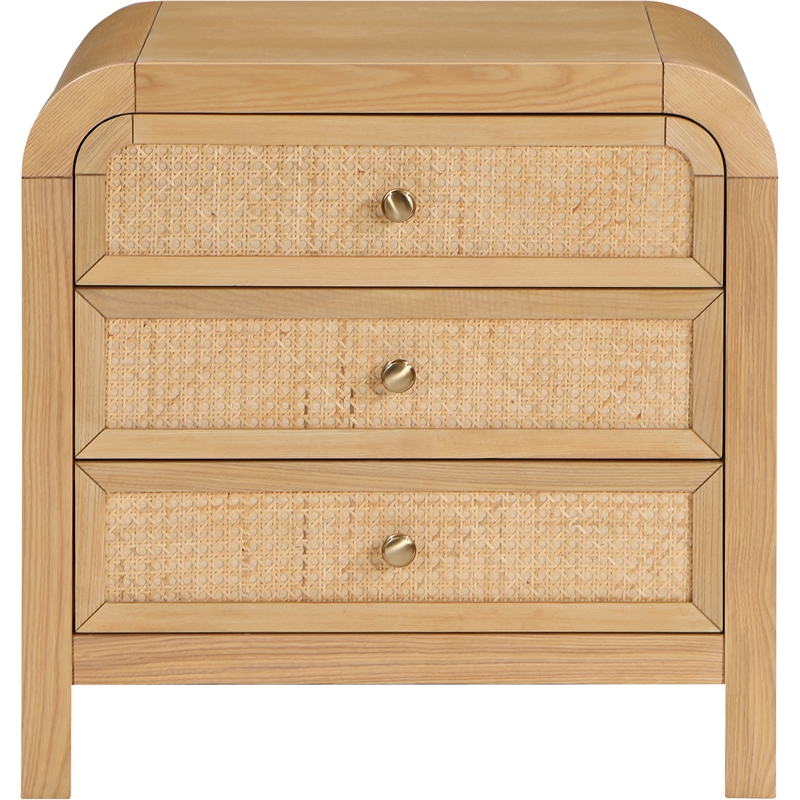 Pemberly Row Modern / Contemporary Natural Finish Night Stand