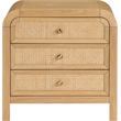 Pemberly Row Modern / Contemporary Natural Finish Night Stand