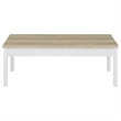 Pemberly Row 3-piece Coastal Wood Coffee Table Set Pine and White