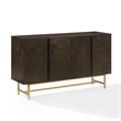 Pemberley Row Particle Board Dark Brown Sideboard Rectangular Adjustable Shelving 54
