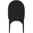 Pemberly Row Contemporary Black Boucle Fabric Dining Side Chair