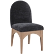 Pemberley Row Fabric Black Dining Side Chair Rectangular 18.5
