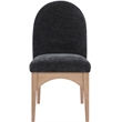 Pemberley Row Fabric Black Dining Side Chair Rectangular 18.5