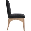 Pemberley Row Fabric Black Dining Side Chair Rectangular 18.5