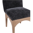 Pemberley Row Fabric Black Dining Side Chair Rectangular 18.5