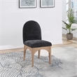 Pemberley Row Fabric Black Dining Side Chair Rectangular 18.5