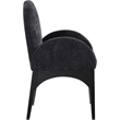 Pemberly Row Modern / Contemporary Black Fabric Dining Arm Chair