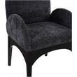 Pemberly Row Modern / Contemporary Black Fabric Dining Arm Chair