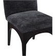 Pemberly Row Modern / Contemporary Black Fabric Dining Side Chair