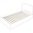 Pemberly Row Modern / Contemporary Cream Boucle Fabric Twin Bed