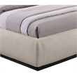 Pemberly Row Modern / Contemporary Beige Soft Fabric King Bed